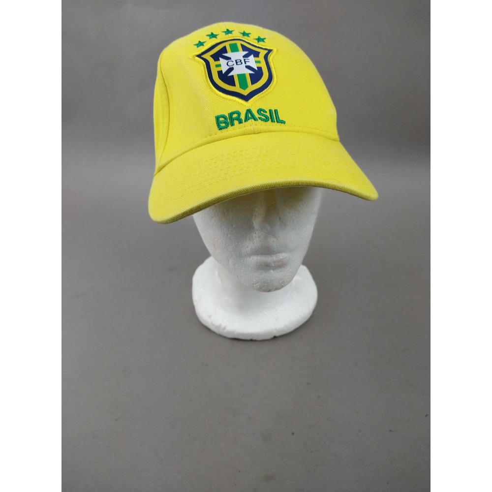 CBF Brasil Soccer National Team Yellow Baseball Cap Hat Adjustable Embroidered